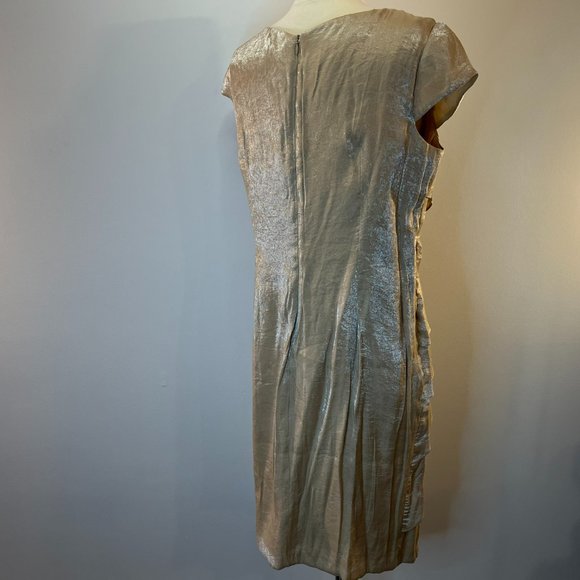 LONDON STYLE Women's Sand Tiered Formal Dress - Size 14 - NWT $100 - Picture 4 of 5